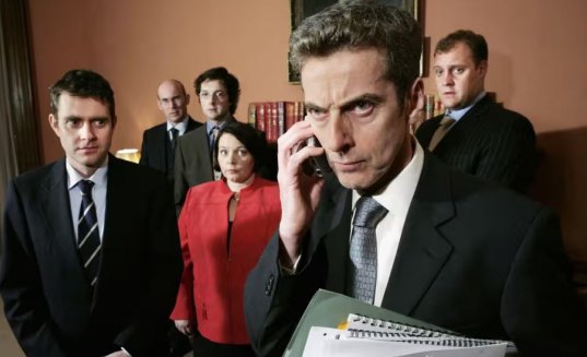 The source of it: Peter Capaldi as The Thick of It’s linguistically gifted Malcolm Tucker.