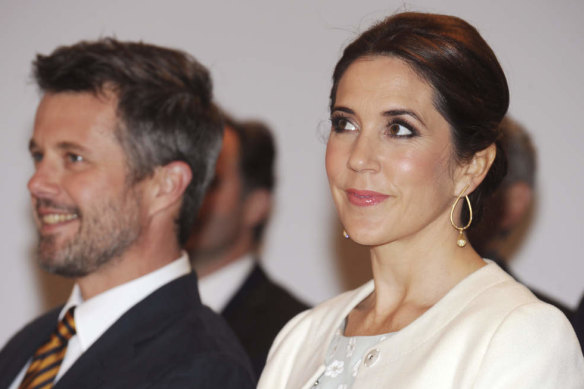 Denmark’s Crown Prince Frederik and Crown Princess Mary at the Sydney Opera House in a file photo.