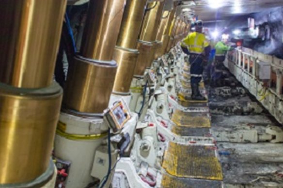 A longwall at the Ulan coal mine near Mudgee.