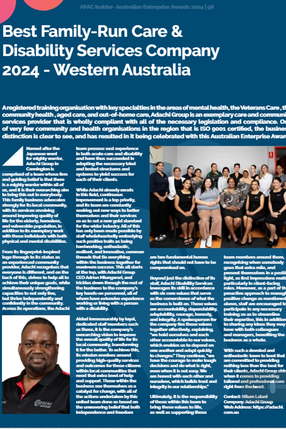 Adachi won an award in 2024 despite owing millions in debt.