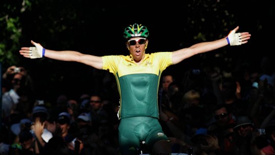 Canberra export Mathew Hayman won gold for Australian in the 2006 Commonwealth Games road race.