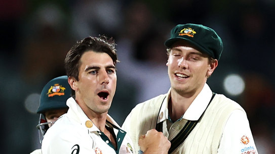 Pat Cummins says the win in Adelaide was up there with Manchester's Ashes victory last year as one of his most satisfying.