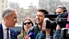 Straight to work. Mark Carney speaks to reporters as he arrives at the Office of the Prime Minister and Privy Council, the morning after the Liberal Party won the Canadian federal election.