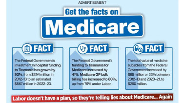 Labor has raised concerns about Liberal adverts using similar colouring to the health department’s messaging.
