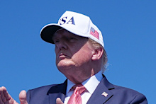 President Donald Trump arrives to speak during the Tunnel to Towers Foundation event for the 25th Anniversary of 9/11.
