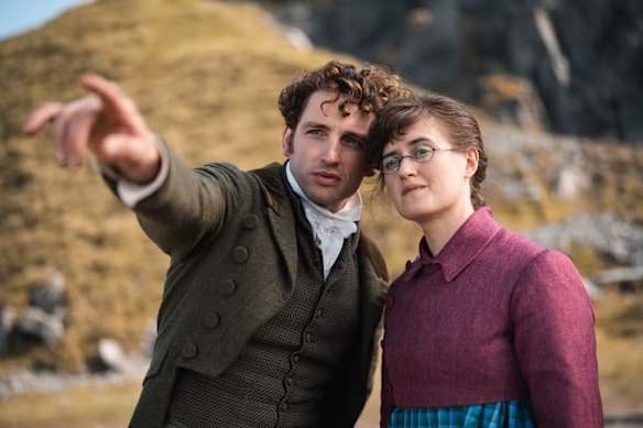 Laurie Davidson and Ella Bruccoleri in The Other Bennett Sister. 