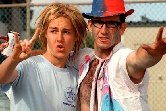 Daniel Johns with Andrew Johns after 1997 Newcastle Knights grand final win.