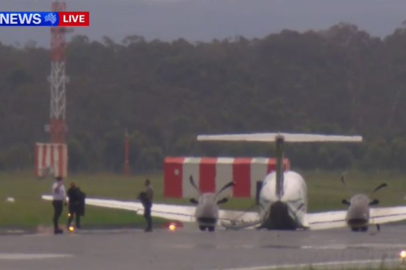Newcastle Airport emergency after plane’s suspected landing gear failure image.