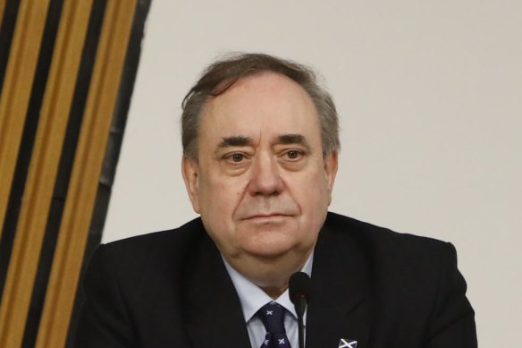 Alex Salmond, former first minister, appears before the Parliament Committee on the Scottish Government Handling of Harassment Complaints last month.