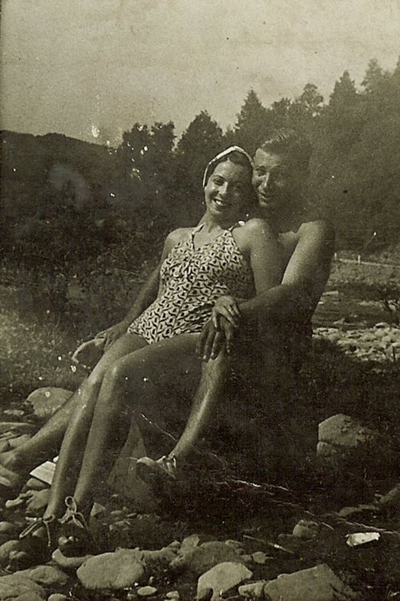 Joasia’s biological parents, Irena and Zdzislaw, in the Polish village of Raba Wyzna, 1939.