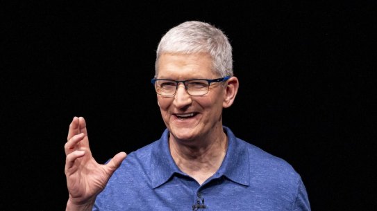 Apple CEO Tim Cook at the company’s Worldwide Developers Conference in Cupertino, California, last month.