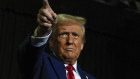 Republican presidential candidate Donald Trump at a rally on Tuesday, a week before the election. 
