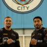 Panthers props James Fisher-Harris and Moses Leota.