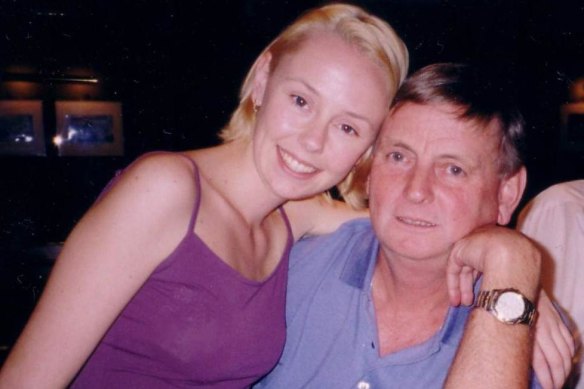 Lauren Sherson and her father, Greg.
