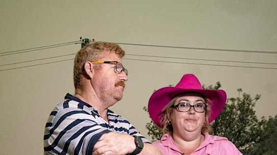 Shan and Rob Hutchings haven't seen their children for a week