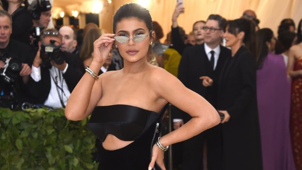 Kylie Jenner attends The Metropolitan Museum of Art\'s Costume Institute benefit gala celebrating the opening of the Heavenly Bodies: Fashion and the Catholic Imagination exhibition on Monday, May 7, 2018, in New York.