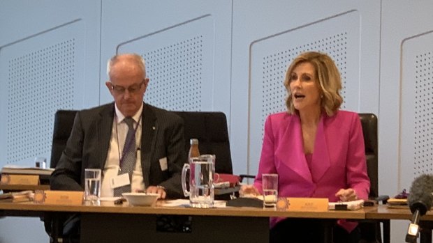 Former Police Commissioner Bob Atkinson AO APM and Kay McGrath OAM at the first Domestic and Family Violence Prevention Council meeting in February last year.