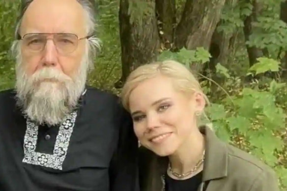 Alexander Dugin with his daughter Darya Dugina.