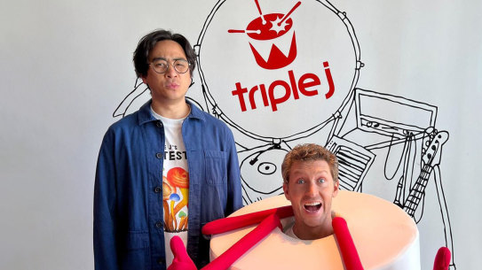 Triple J Drive hosts Michael Hing (L) and Lewis Hobba have called it a day after three years hosting the Drive slot.