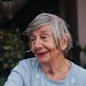 Mum with the Sydney Morning Herald crossword outside her home in Neutral Bay in August 2023.