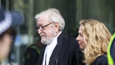 Robert Richter QC leaves court on Tuesday. 