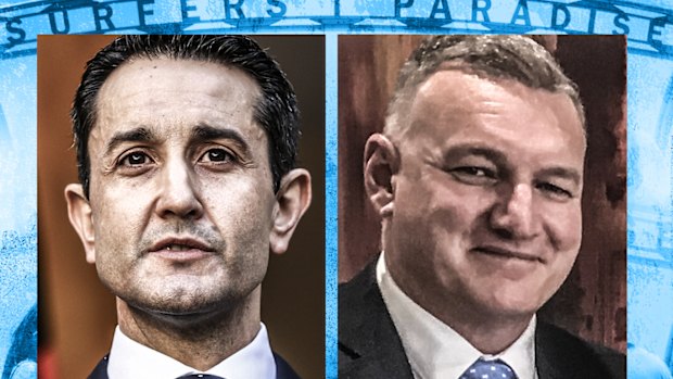 Queensland Premier David Crisafulli and former senior public servant Michael De’Ath.