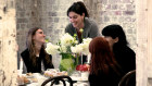 “You come without expectations; you don’t know what you’ll get,” says Sian Redgrave, standing, with some of her supper club guests. She hosts them at her home, and for restaurants.