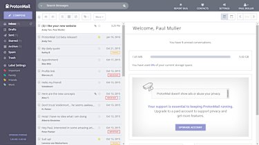 ProtonMail doesn't scan emails for valuable data.