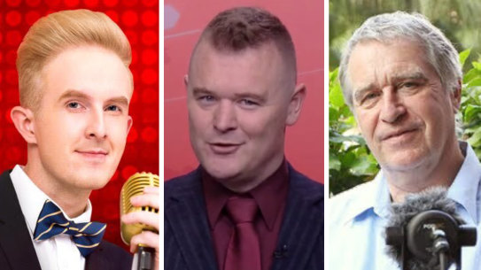 Harry Harding, Alex McCutcheon and Jerry Grey