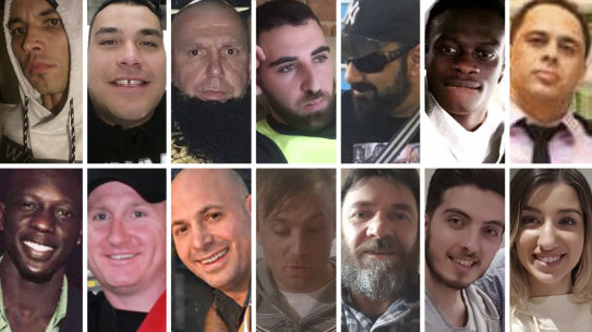 Some of the people killed in Melbourne in 2019 as a result of gun crime.