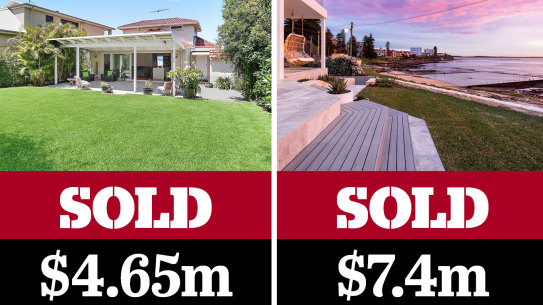 Sydney’s waterfront home sell for a 121 per cent premium on average.