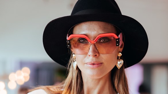 Clementine McVeigh wearing Miu Mius at the Sunglass Hut House of Sun party.