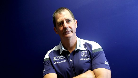 Fremantle coach Ross Lyon. 