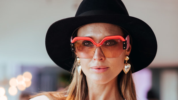 Clementine McVeigh wearing Miu Mius at the Sunglass Hut House of Sun party.