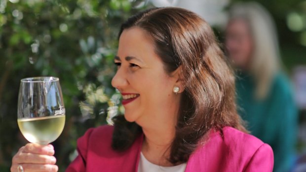 Queensland Premier Annastacia Palaszczuk says alcohol is only served at functions when it is deemed "appropriate to the circumstances". 