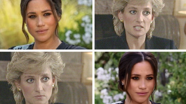 Meghan, Duchess of Sussex, and Princess Diana both spoke to the media about life in the royal family.