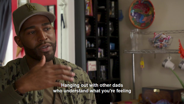 In this clip of Karamo Brown in Queer Eye, the words "and what you are going through" were cut from the closed caption. 