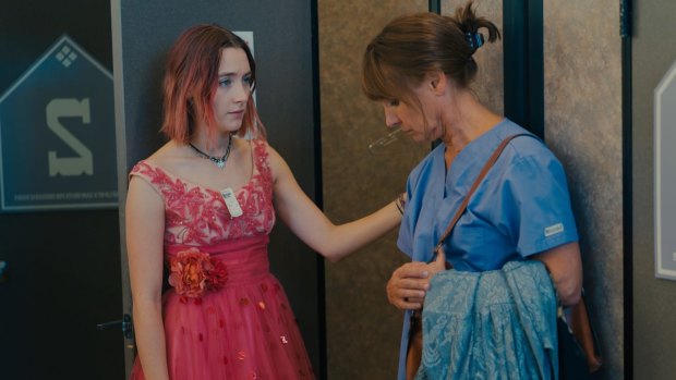 Saoirse Ronan and Laurie Metcalf in Lady Bird.