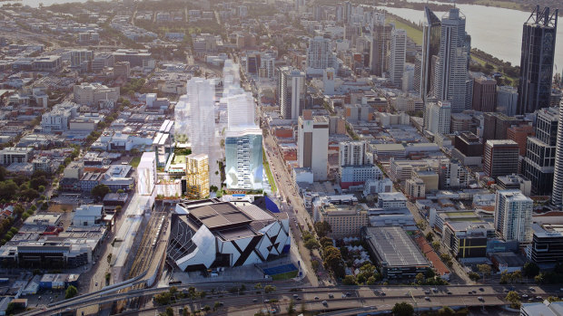 Far East Consortium will build two towers at the Perth city link.