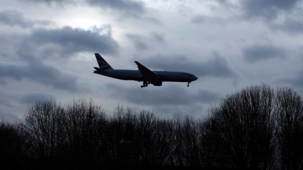 A plane comes in to land at Gatwick Airport in December shortly after flights resumed following the drone incident.