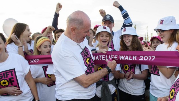 Then Governor-General Sir Peter Cosgrove at the 2017 DonateLife Walk.