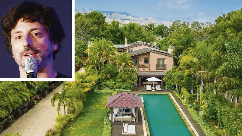 Google co-founder drops $18m on Pink’s former Malibu estate