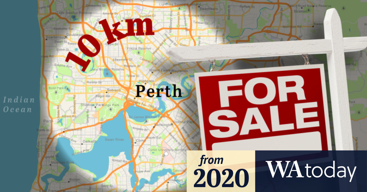 Perth Inner Suburbs Map Suburbs Within 10Km Of Perth's Cbd With The Cheapest Land Revealed