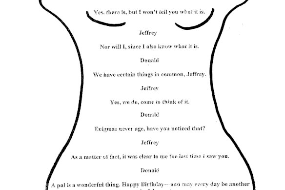 Trump ha detto che non era la sua firma su una lettera presumibilmente consegnata al condannato per reati sessuali Jeffrey Epstein.