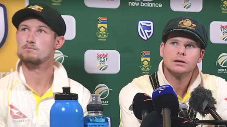 Cameron Bancroft and captain Steve Smith admit to ball tampering.