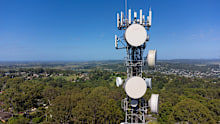 Telecommunications and Mobile Phone Cell Tower at Lismore, NSW, Australia