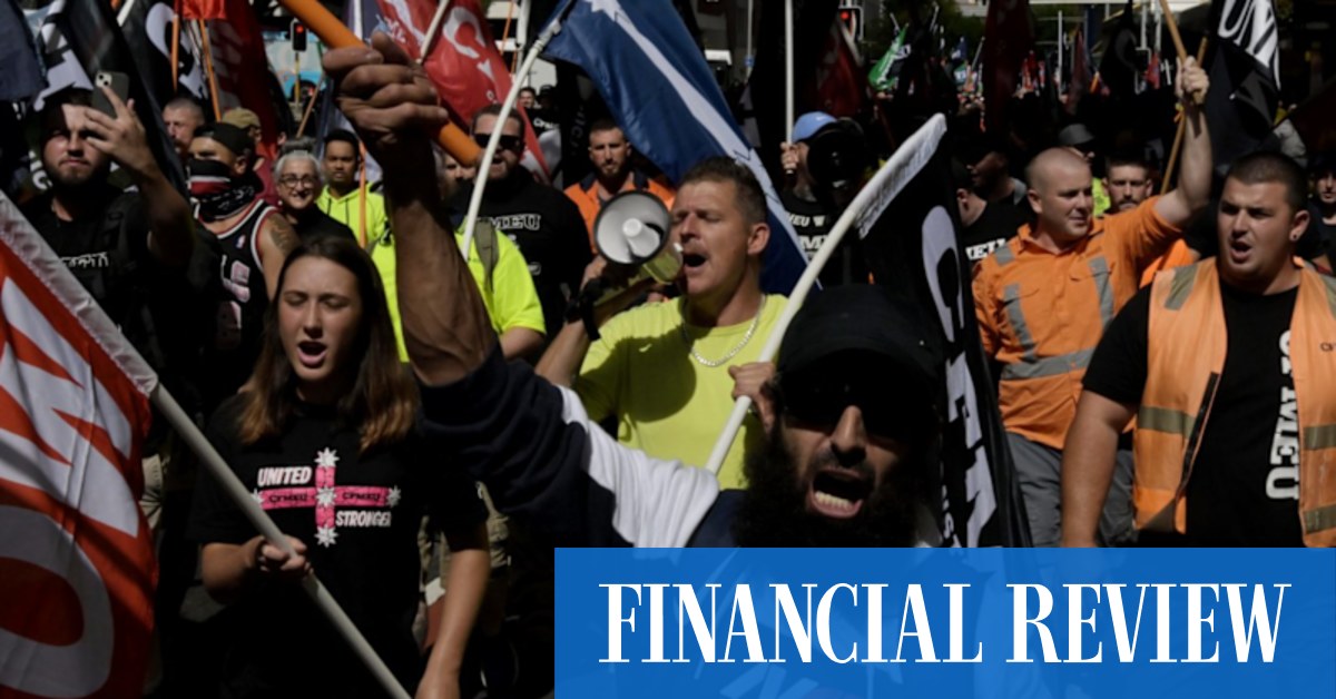 MBA rails as CFMEU claims members should be paid for attending rally - Vimarsana News