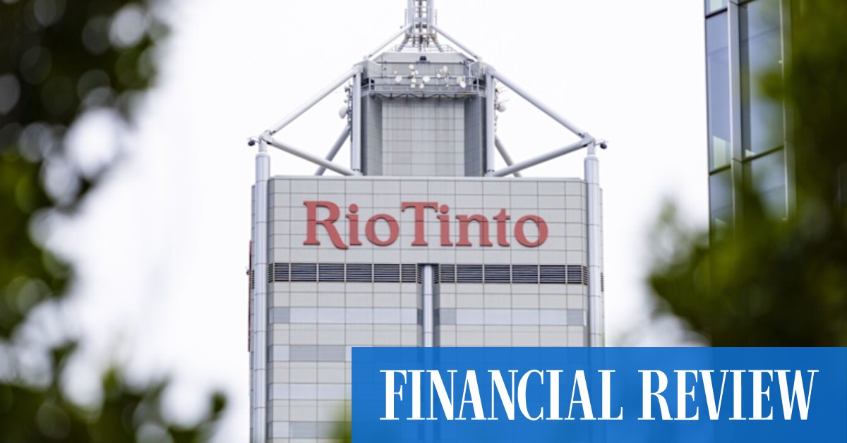 afr.com - Peter Ker - Rio Tinto investors ditch Australian shares as merger talks climax