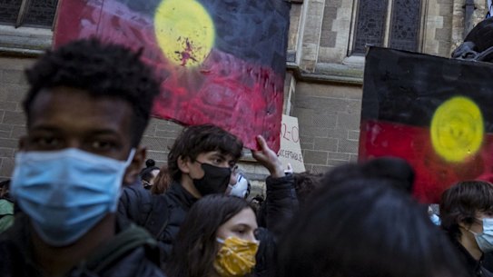 Thousands marched the streets of Melbourne in June last year to protest Indigenous deaths in custody.