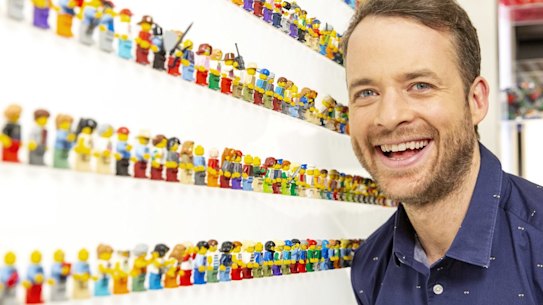 Host Hamish Blake is critical to the ratings success of Lego Masters.